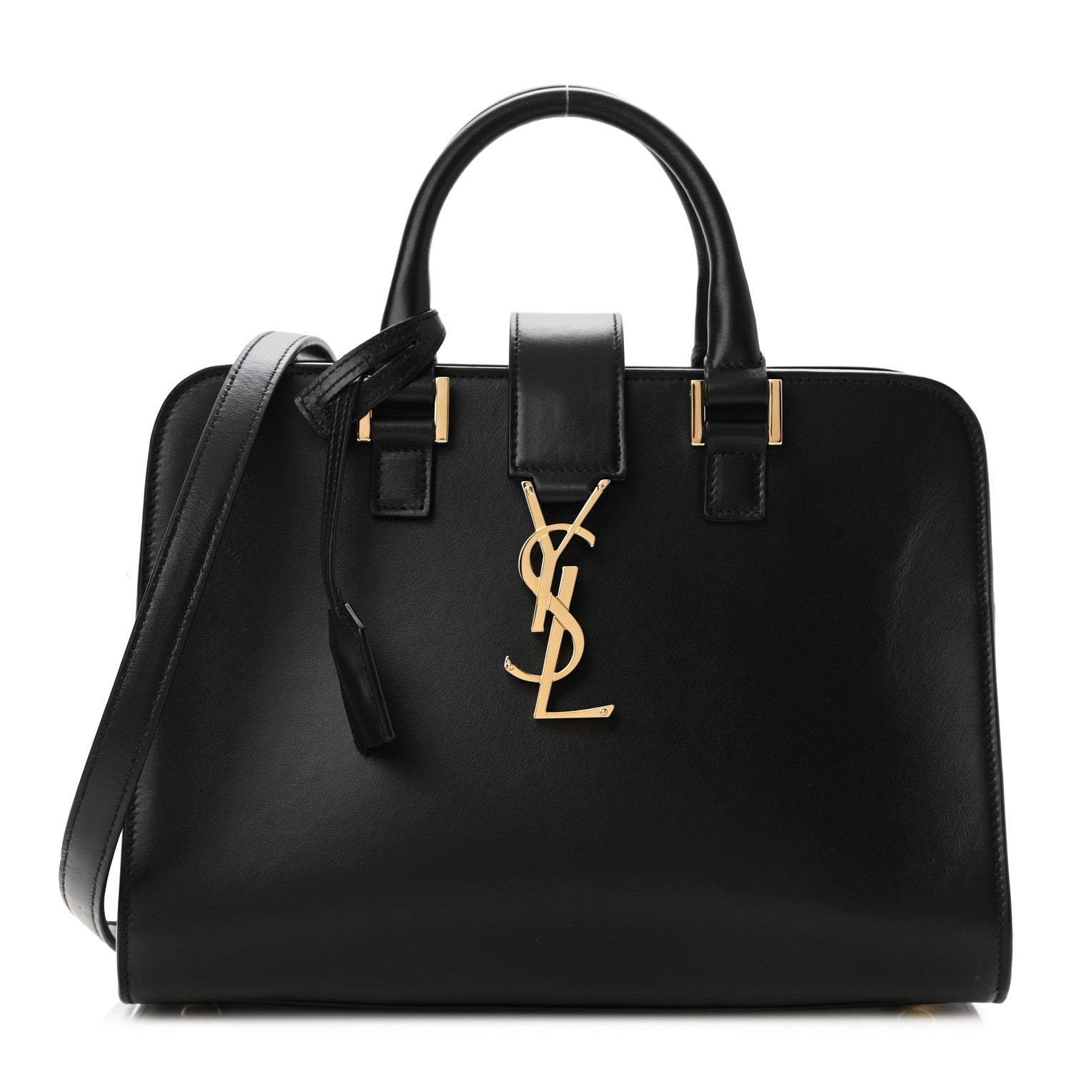 Saint Laurent Calfskin Monogram Baby Cabas Black 1 of 10