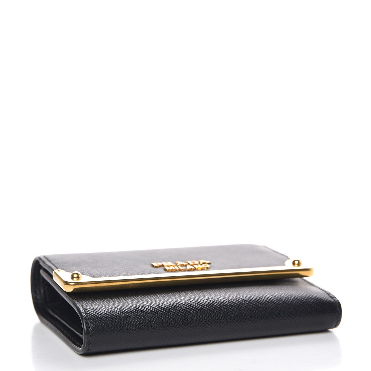 Saffiano Cahier Compact Wallet Black