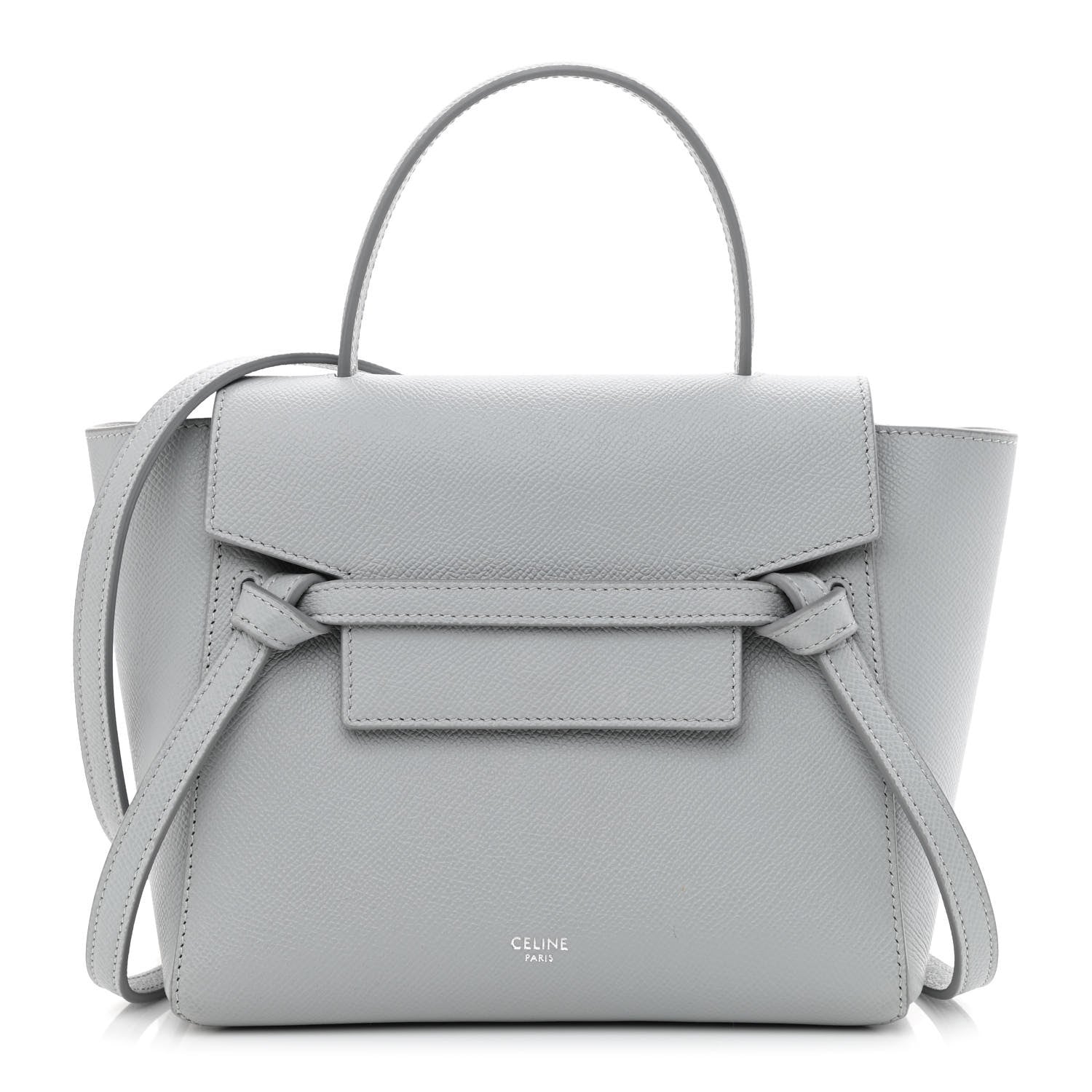 Celine Grained Calfskin Nano Belt Bag Mineral 1 of 11