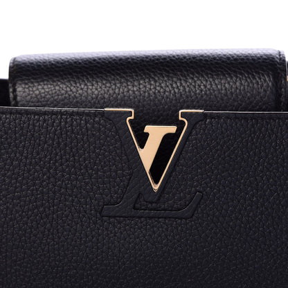 Louis Vuitton Taurillon Capucines PM Black 9 of 10