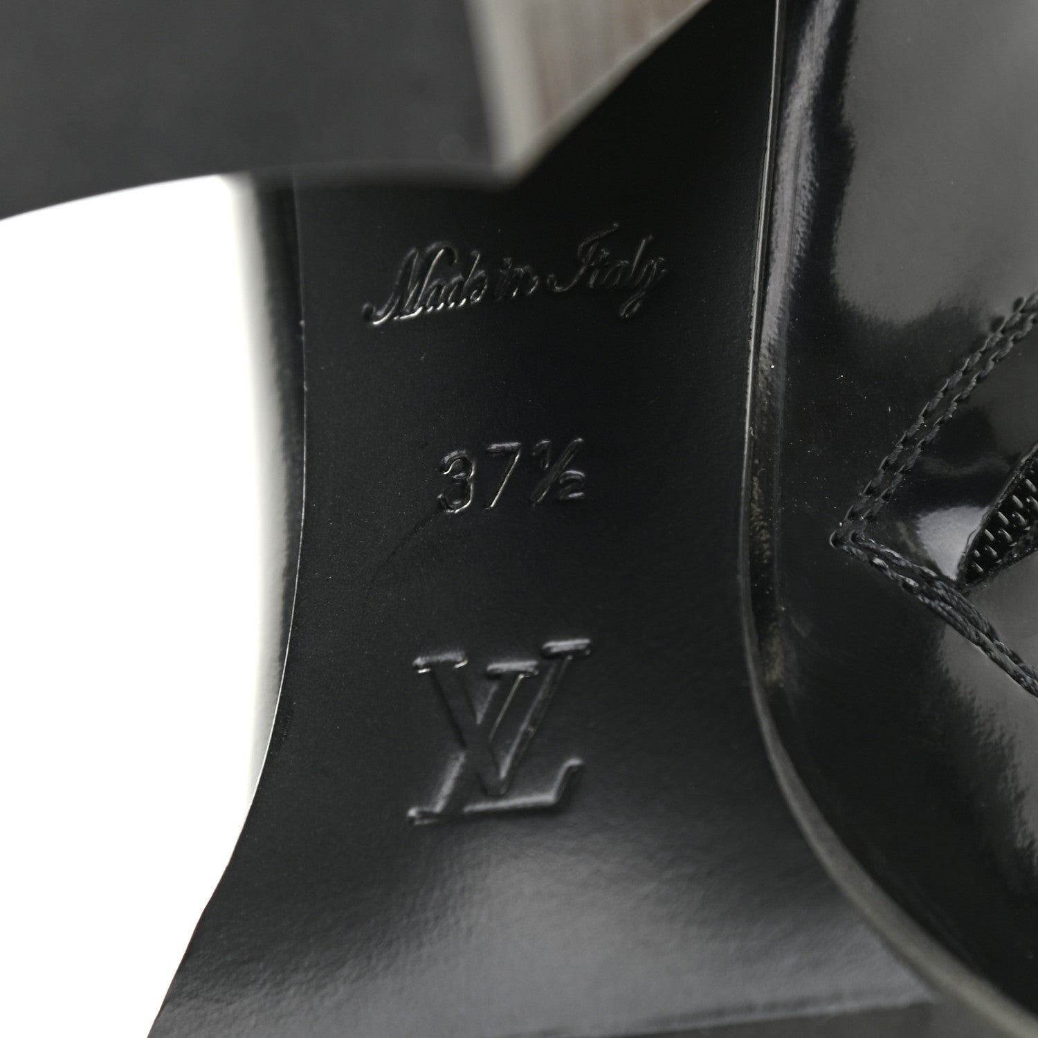 Louis Vuitton Patent Calfskin Monogram Star Trail Ankle Boots 37.5 Black 6 of 7