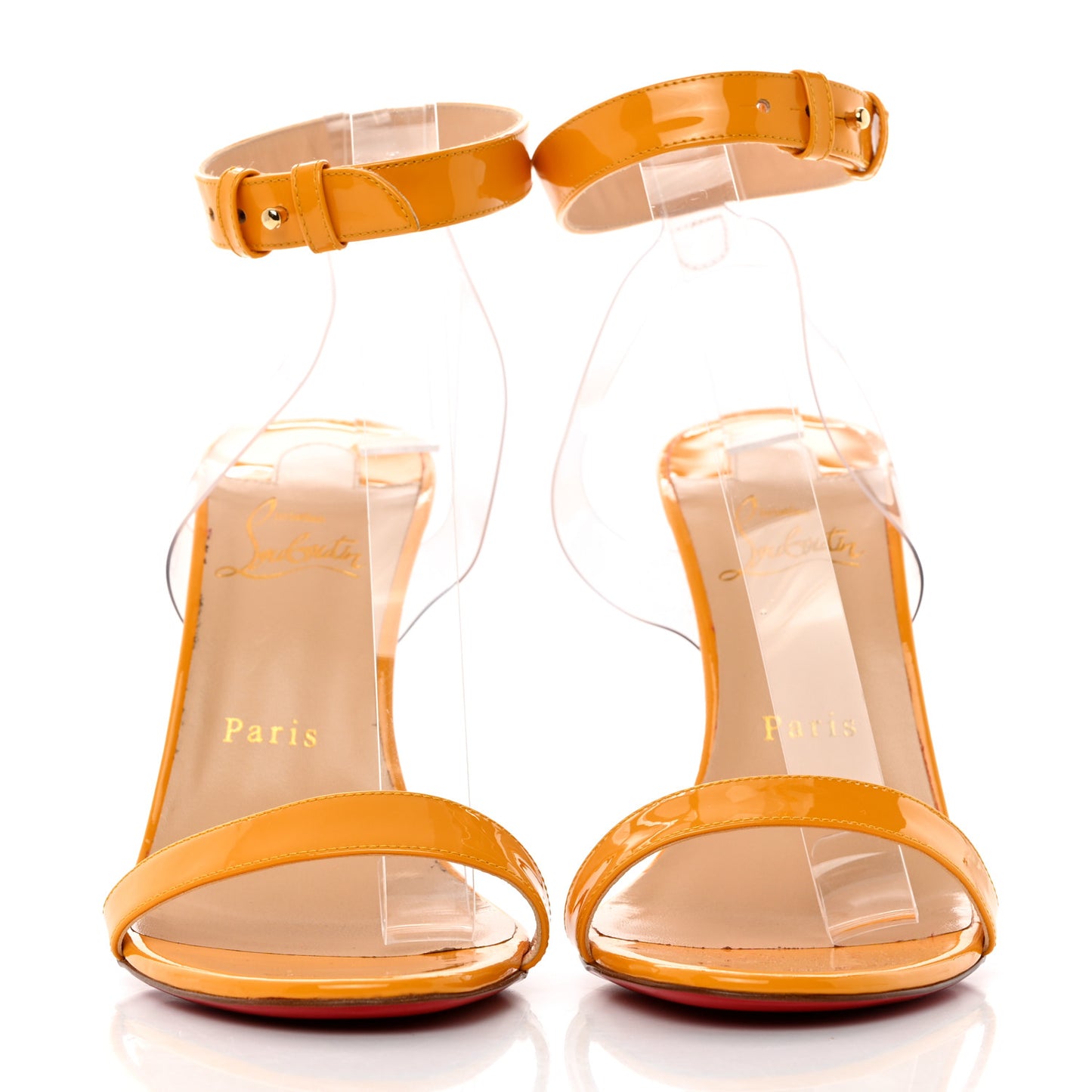 Patent PVC Jonatina 100 Sandals 38.5 Topaz Transparent