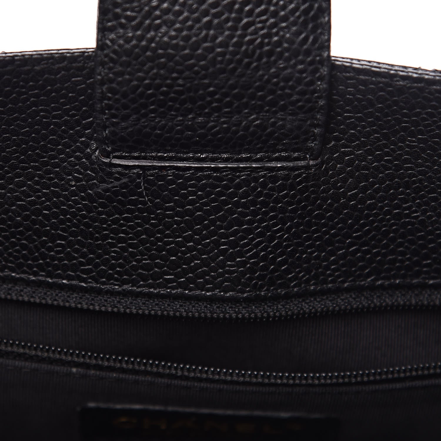 Chanel Caviar Quilted Petit Shopping Tote PST Black 9 of 20