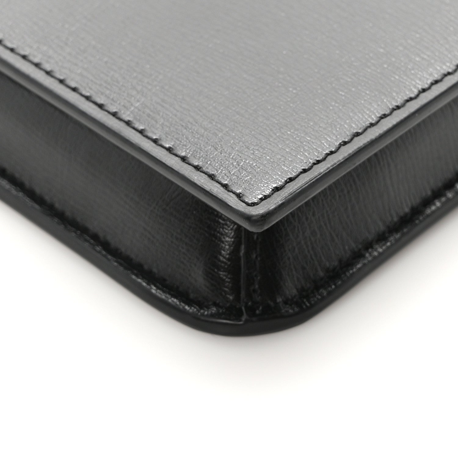 Saint Laurent Smooth Calfskin Monogram Phone Holder Crossbody Black 9 of 9