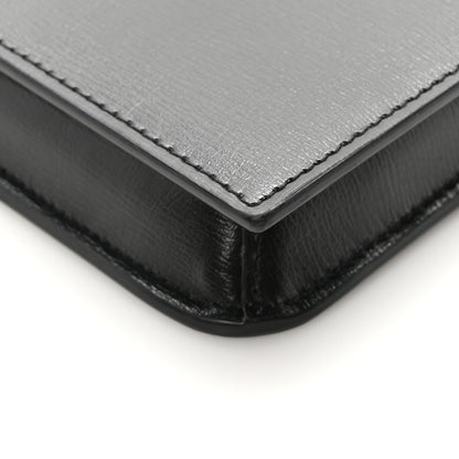 Saint Laurent Smooth Calfskin Monogram Phone Holder Crossbody Black 9 of 9