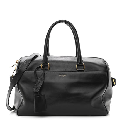 Saint Laurent Calfskin Classic Duffle 6 Black 1 of 15