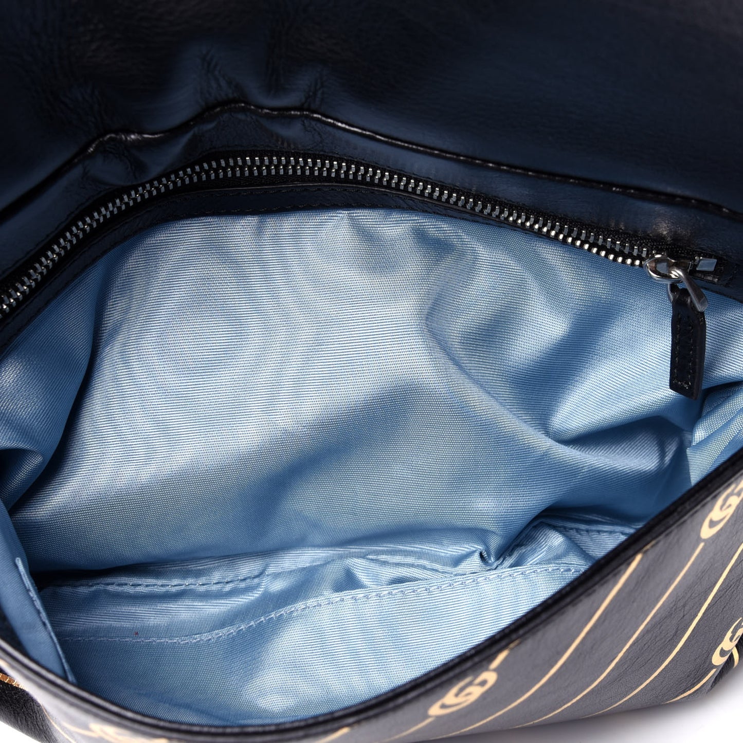 Calfskin Diagonal GG Medium Thiara Double Envelope Shoulder Bag Black Red