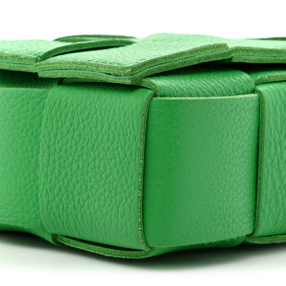 Bottega Veneta Grained Calfskin Maxi Intrecciato Cassette Crossbody Bag Parakeet 8 of 16