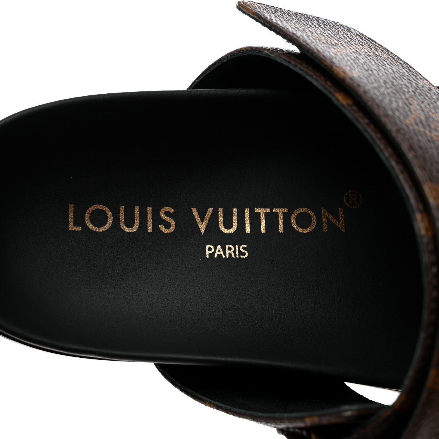 Louis Vuitton Bom Dia Flat Mule Sandals 38 Black 6 of 8