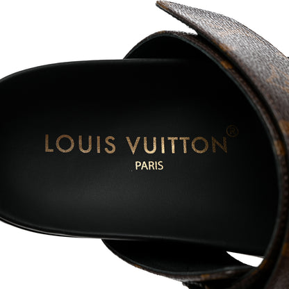 Louis Vuitton Bom Dia Flat Mule Sandals 38 Black 6 of 8