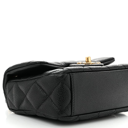 Chanel Grained Lambskin Quilted Mini Flap Black 9 of 11