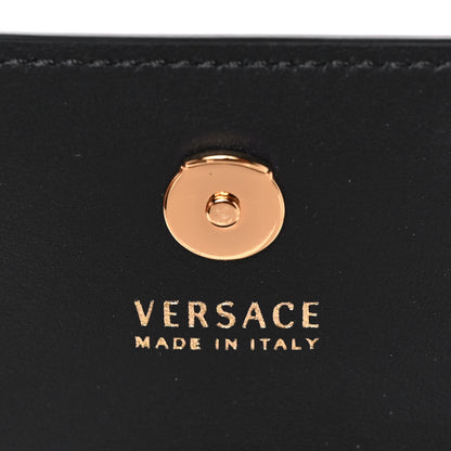 Versace Vitello Medallion Cell Phone Crossbody Black 6 of 12