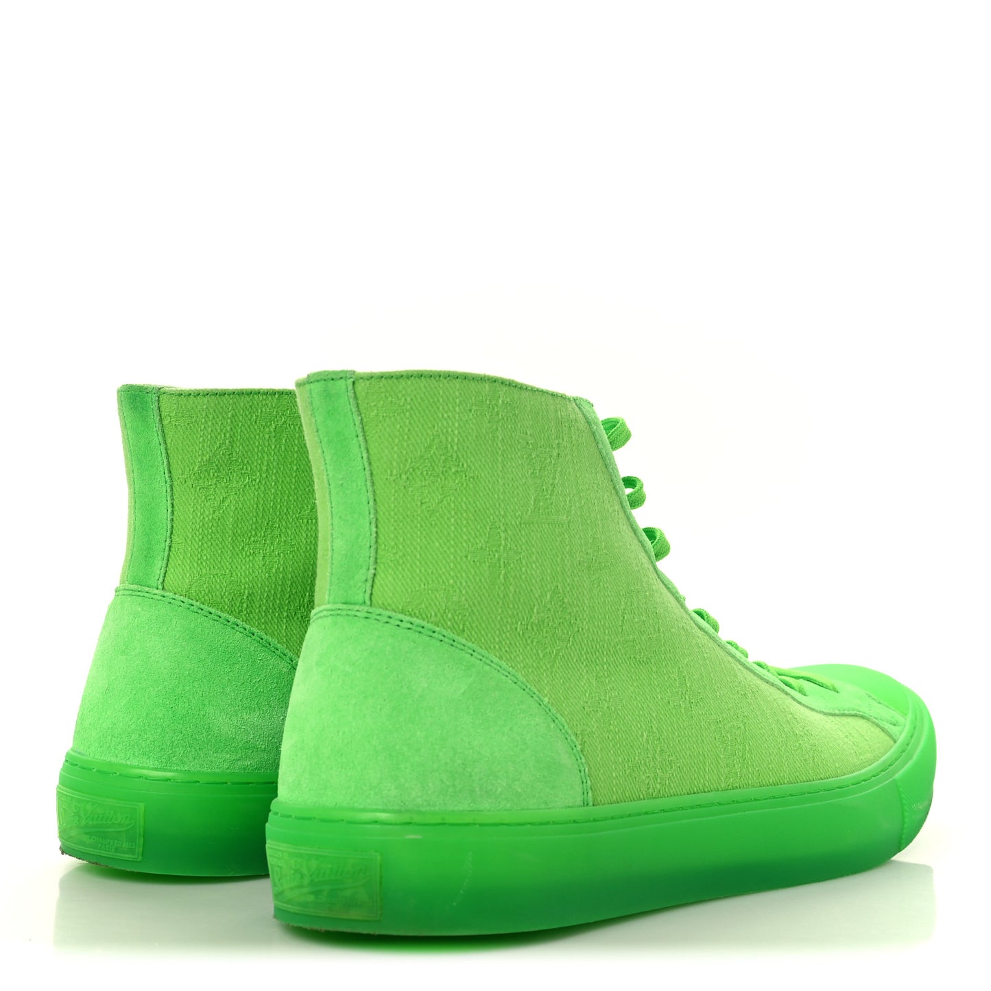 Canvas Monogram Mens Tattoo Sneaker Boots 9 Vert