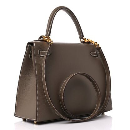 Hermes Epsom Kelly Sellier 25 Etoupe 4 of 11