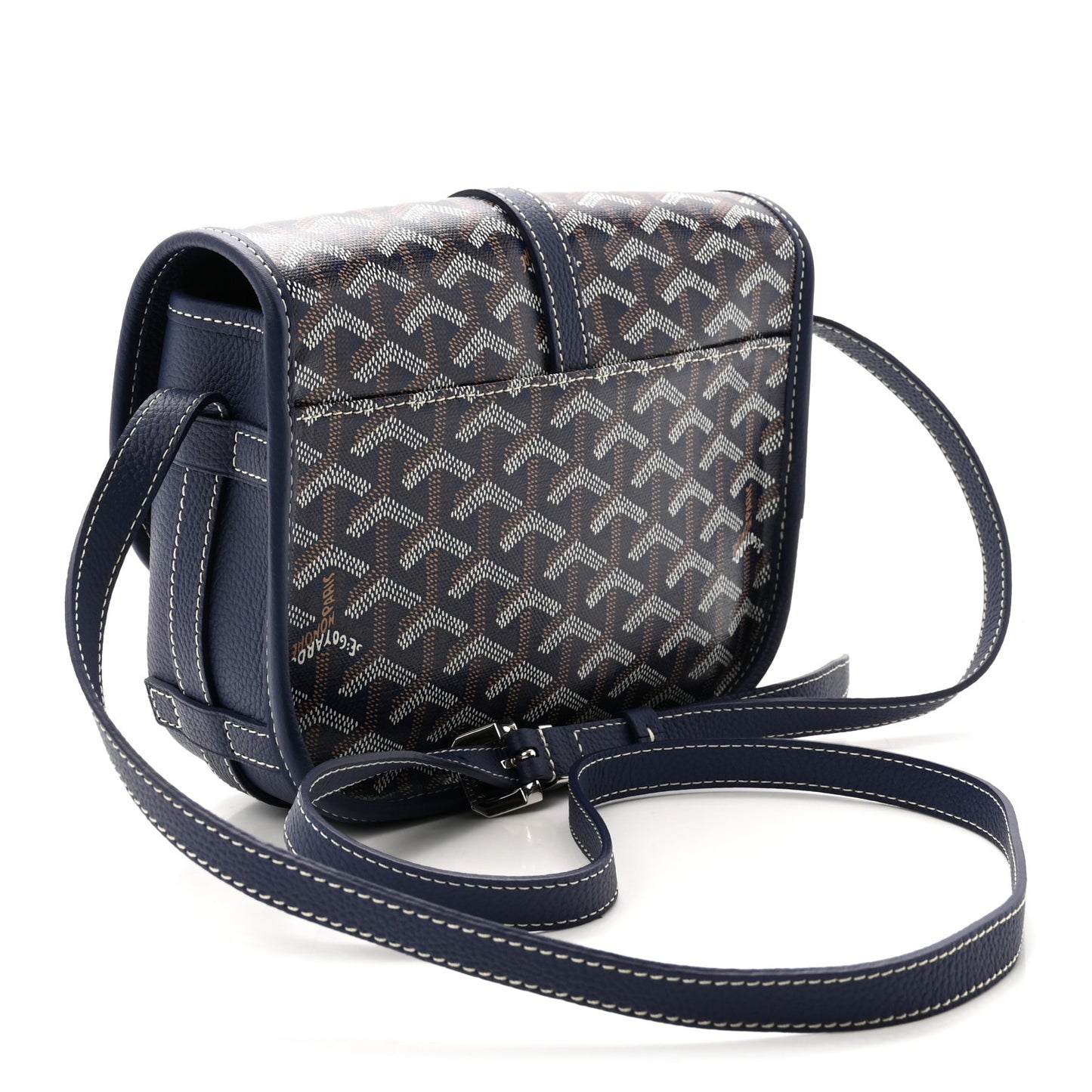 Goyardine Belvedere II PM Messenger Bag Navy