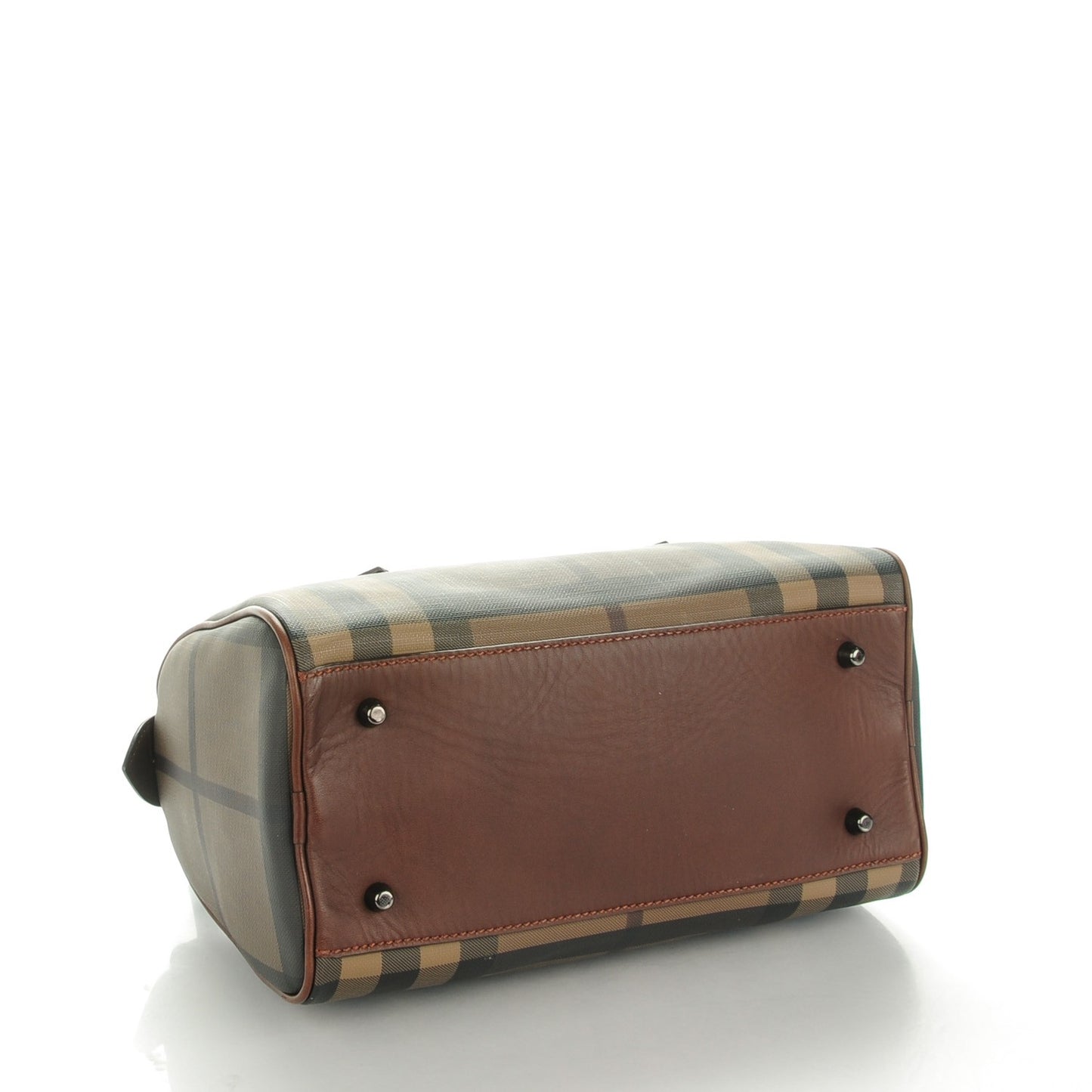 Smoked Check Small Chester Bowling Bag Brown