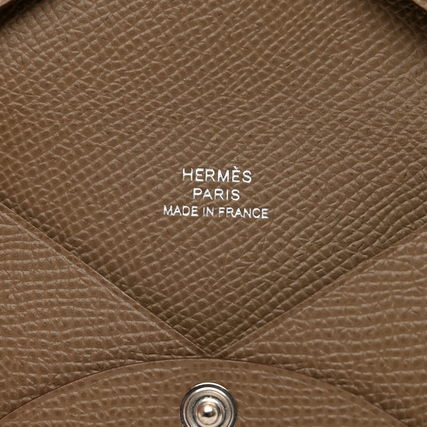 Hermes Epsom Calvi Card Case Etoupe 6 of 7