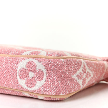 Louis Vuitton Denim Jacquard Monogram Micro Pochette Accessories Rose 8 of 8
