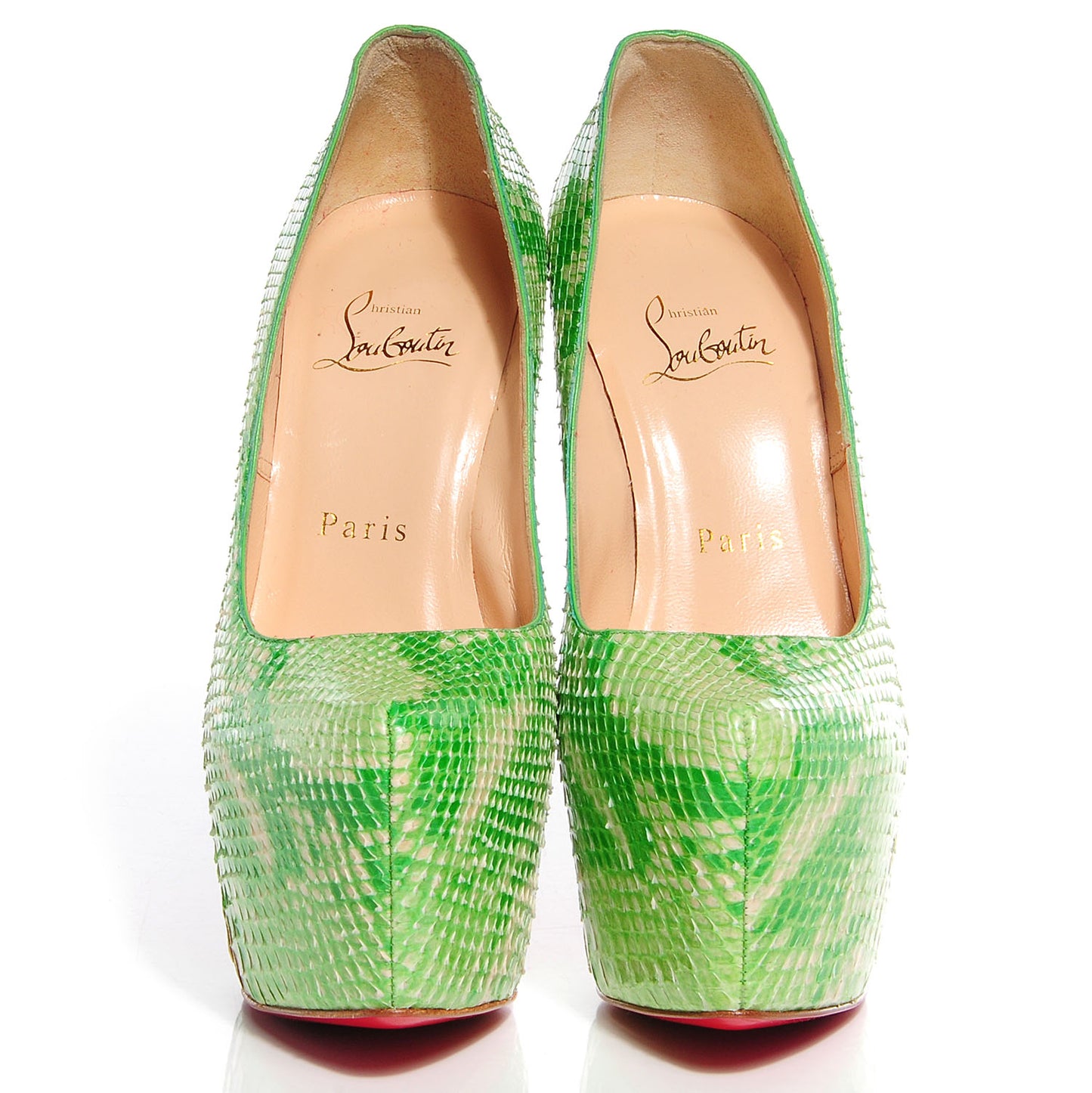 Python Daffodile 160 Pumps 36 Green