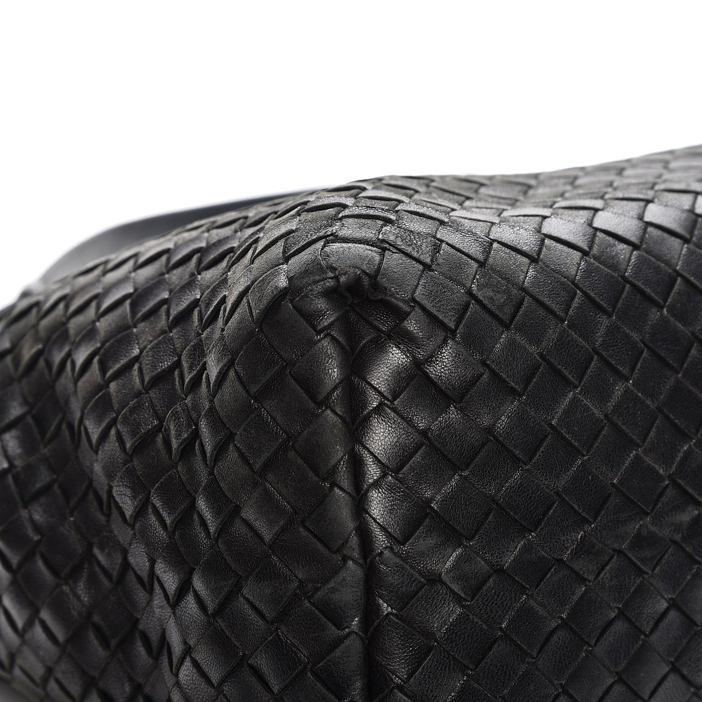 Nappa Intrecciato Medium Garda Bag Black