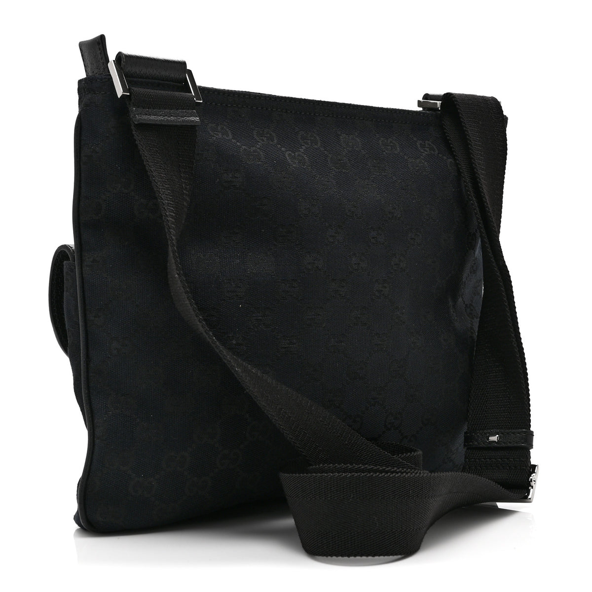 Monogram Signature Web Small Messenger Black