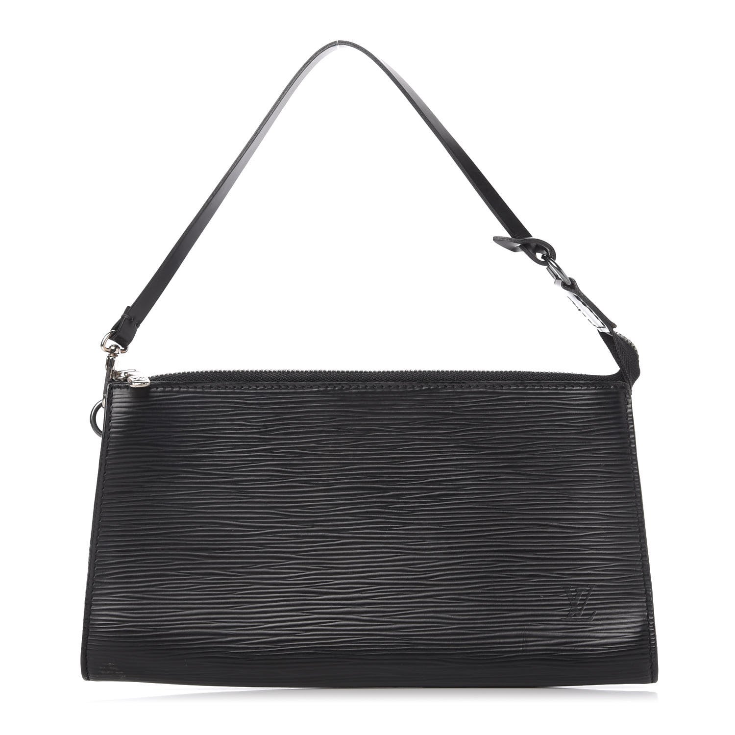 Louis Vuitton Epi Pochette Accessories 24 Black 1 of 9