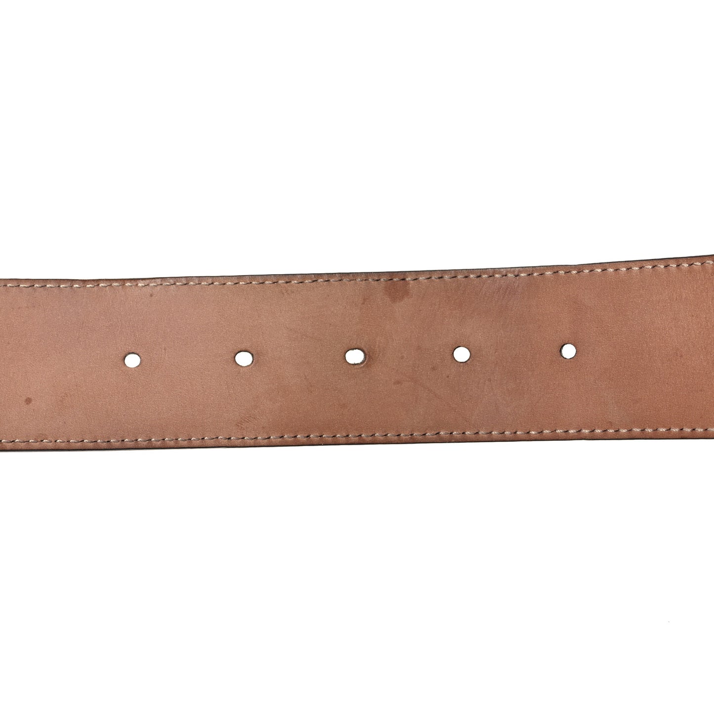 GG Supreme Monogram Selleria Calfskin Interlocking G 40mm Belt 85/34 Beige Ebony Cocoa