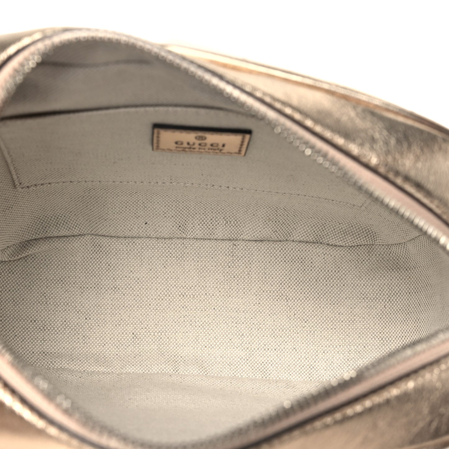 Metallic Sakai Be Green Calfskin Diagonal Stitched Small Blondie Shoulder Bag Golden Beige