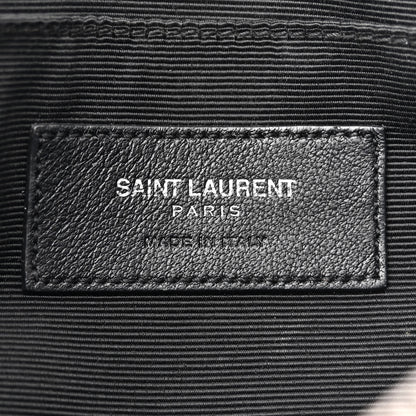 Saint Laurent SAINT LAURENT Suede Calfskin Small Fringe Crossbody Bag Black 6 of 15