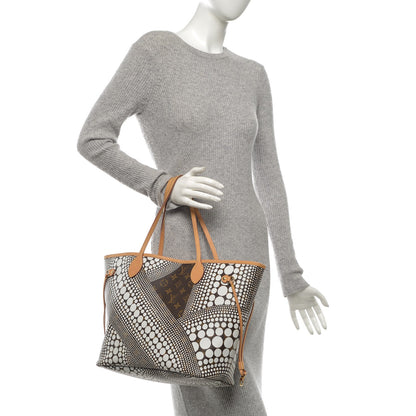 Louis Vuitton Monogram Kusama Waves Neverfull MM White 2 of 8