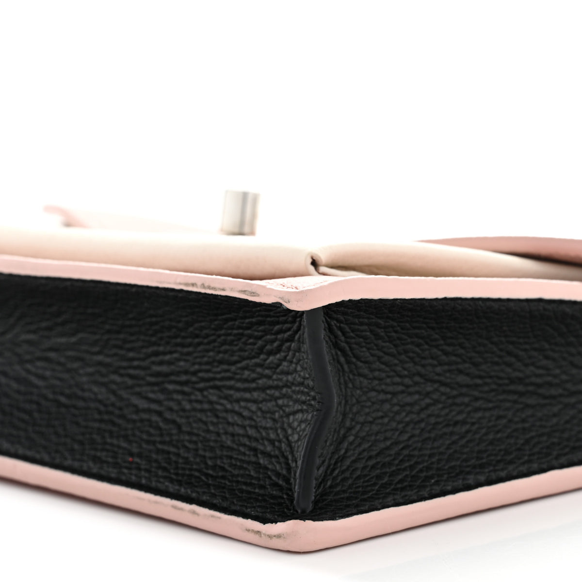 Calfskin Mylockme Chain Pochette Rose Ballet White