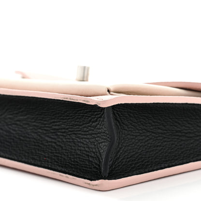 Louis Vuitton Calfskin Mylockme Chain Pochette Rose Ballet White 9 of 10
