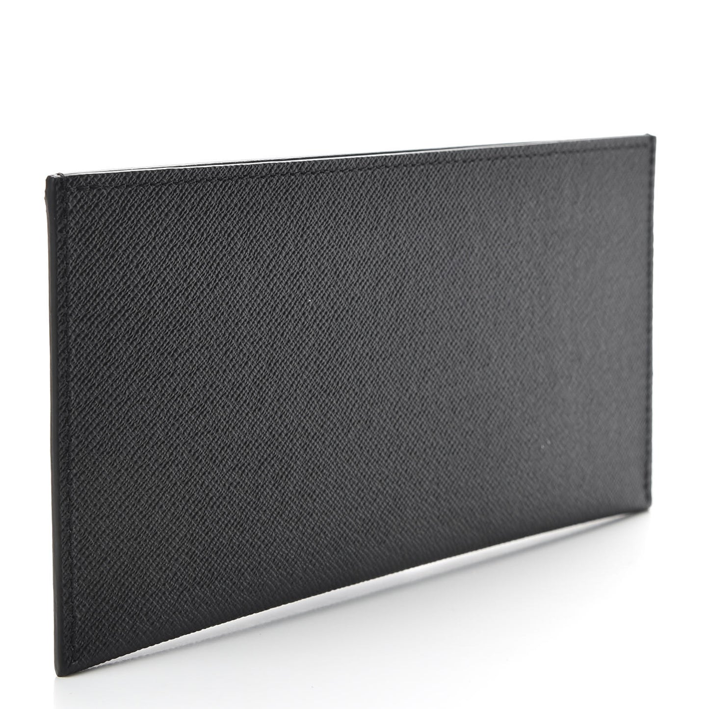 Calfskin Felicie Chain Wallet Card Holder Insert Black