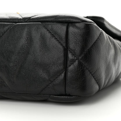 Chanel Goatskin Quilted Medium Chanel 19 Flap Black 10 of 10