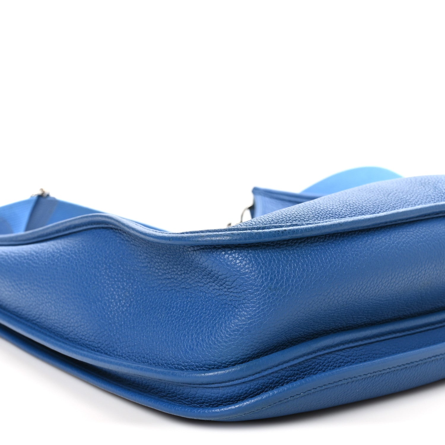 Hermes Taurillon Clemence Evelyne III GM Bleu France 9 of 11