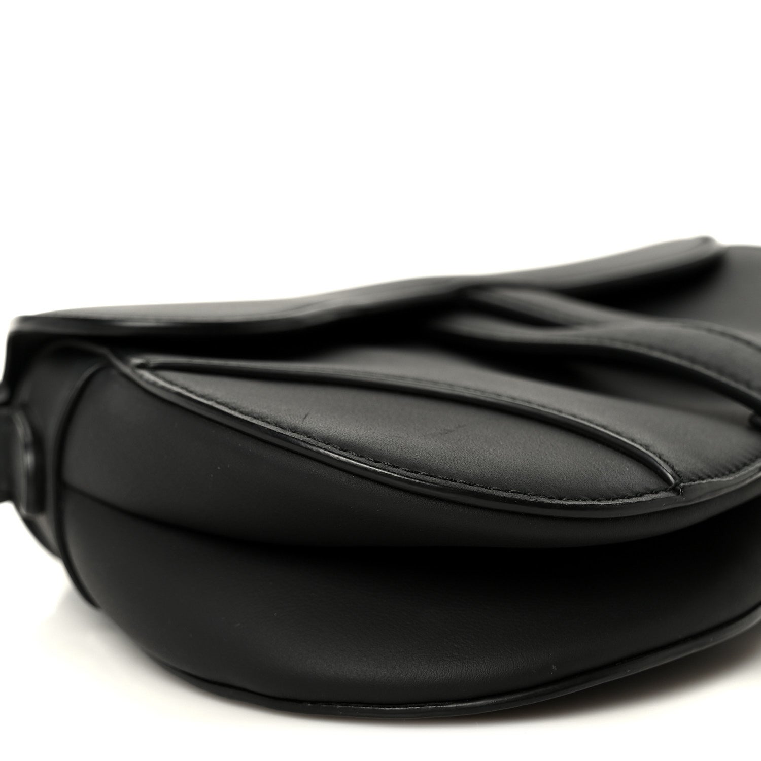 Christian Dior Ultra Matte Calfskin Mini Saddle Bag Black 9 of 10