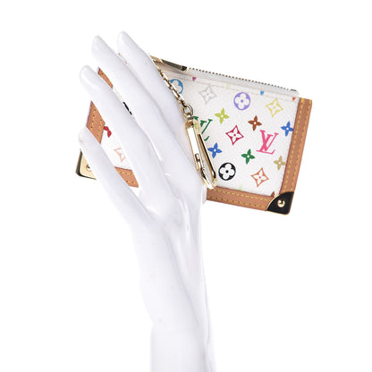 Louis Vuitton Monogram Multicolor Key Pouch White 2 of 6