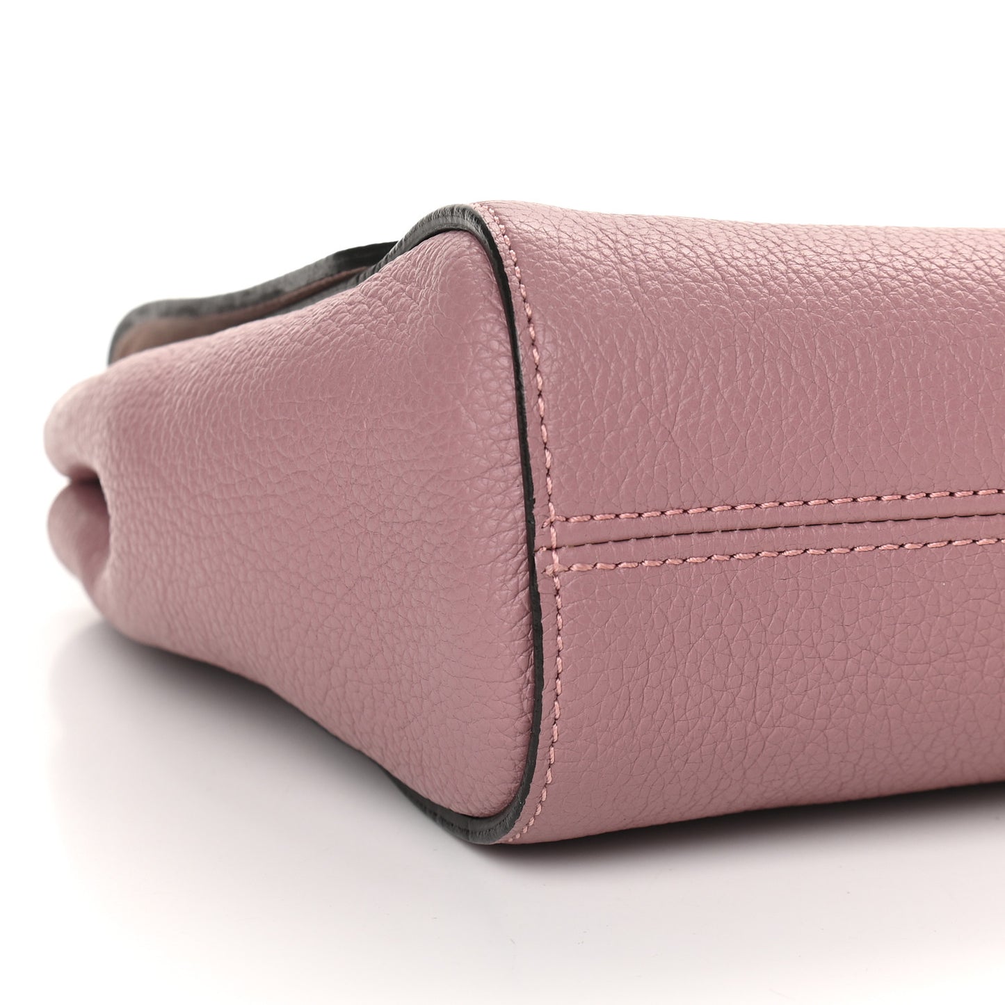 Calfskin Goat Medium Lily Flap Dark Blush