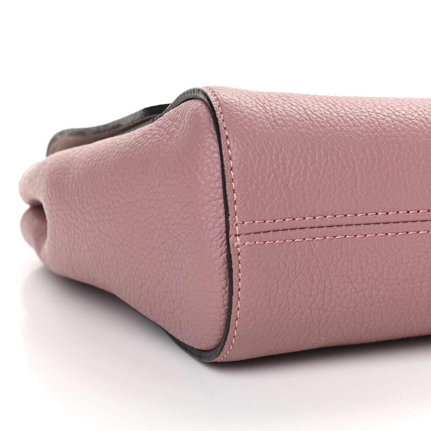 Mulberry Calfskin Goat Medium Lily Flap Dark Blush 8 of 9