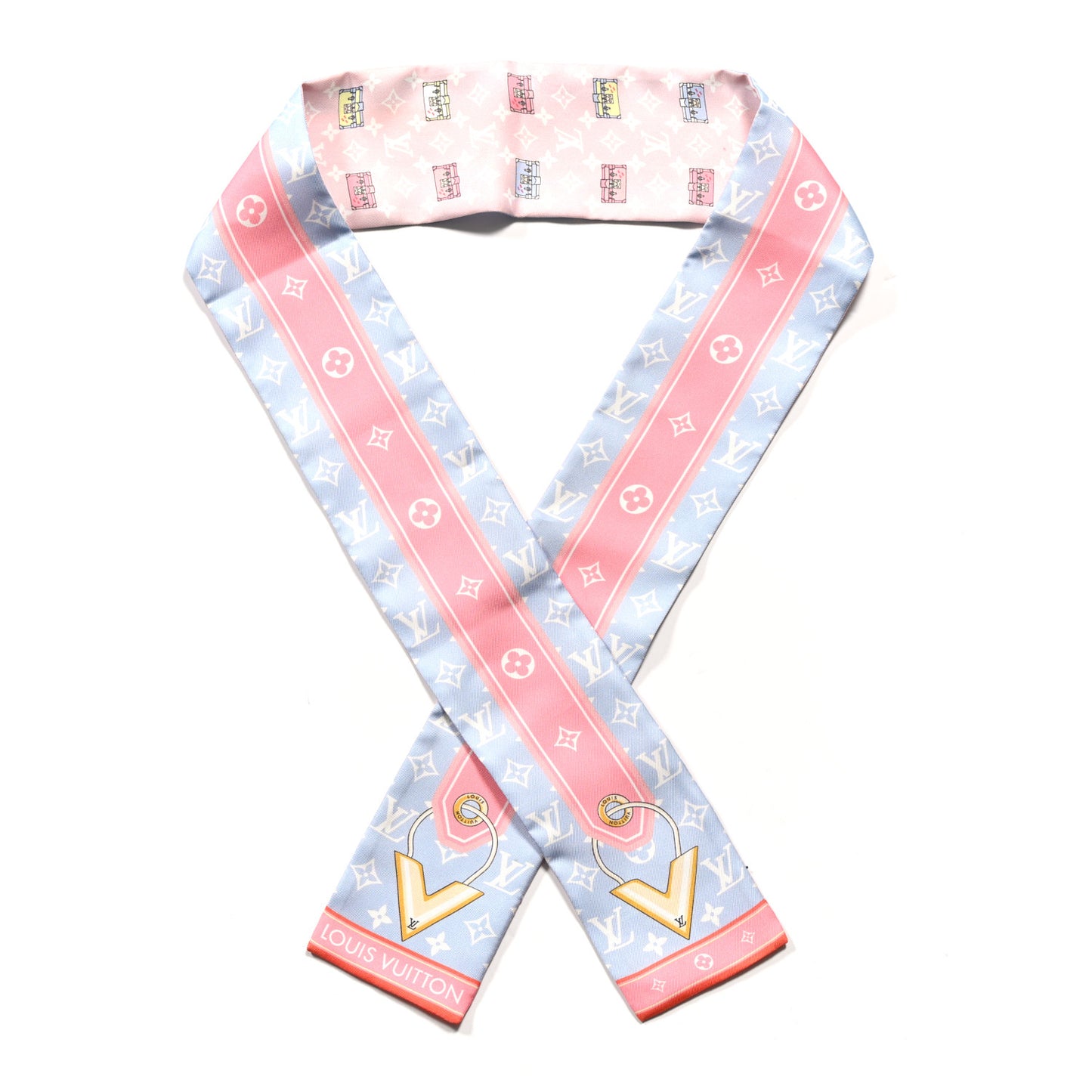 Silk Monogram Minimalle Bandeau Pink