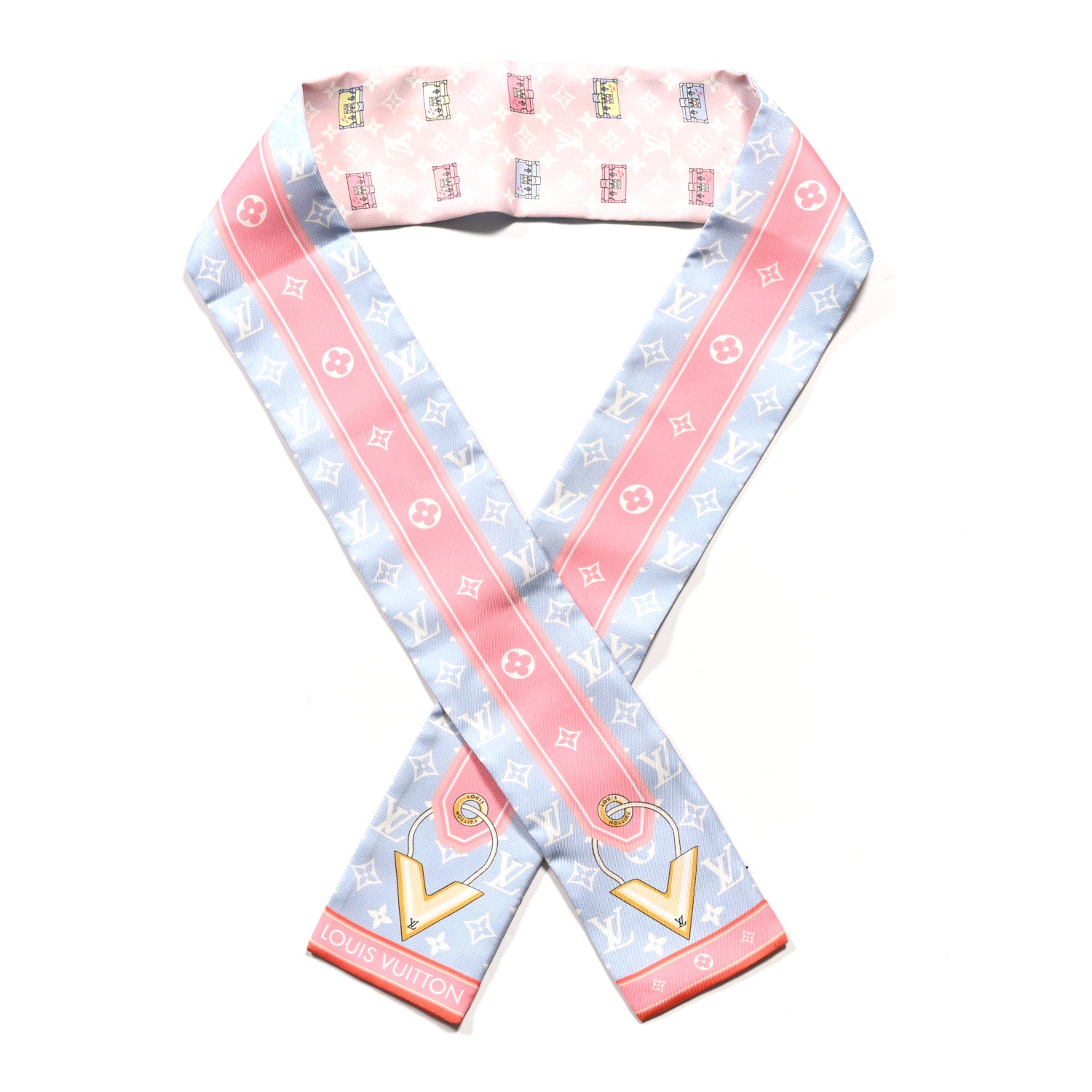 Louis Vuitton Silk Monogram Minimalle Bandeau Pink 1 of 3