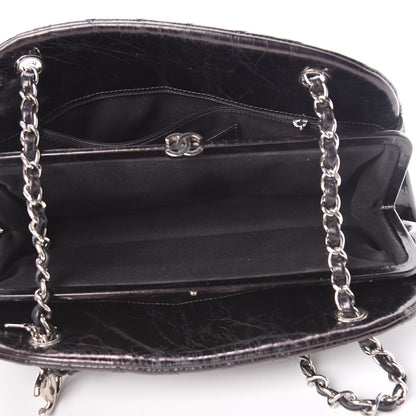 Chanel Glazed Calfskin Quilted Medium Just Mademoiselle Black 5 of 12