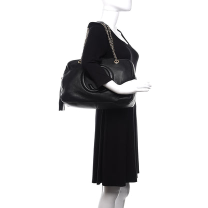 Gucci Pebbled Calfskin Medium Soho Bowler Black 2 of 10