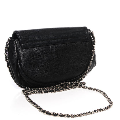 Chanel Caviar Half Moon Wallet On Chain WOC Black 3 of 11