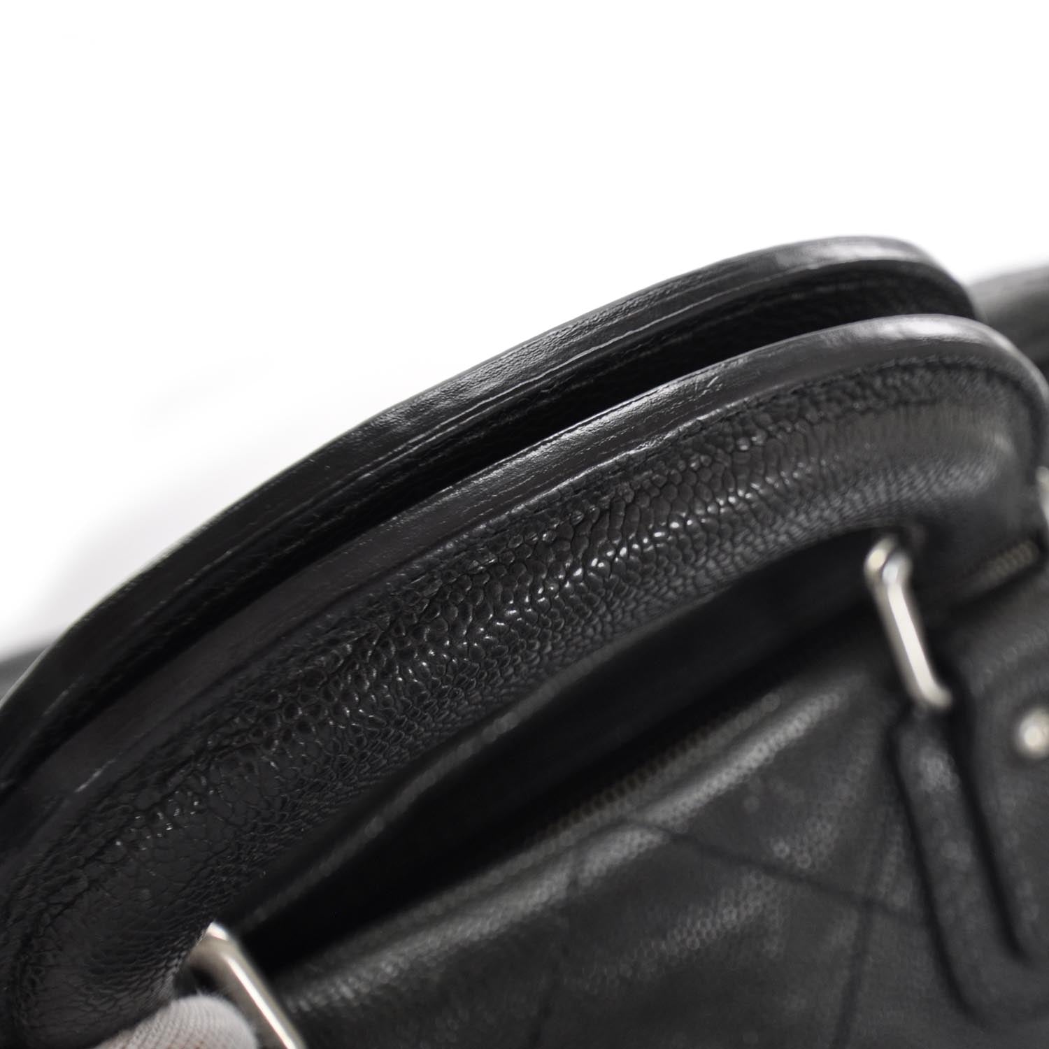 Chanel Caviar Outdoor Ligne Doctor Bag Black/Dk Grn tint 7 of 13