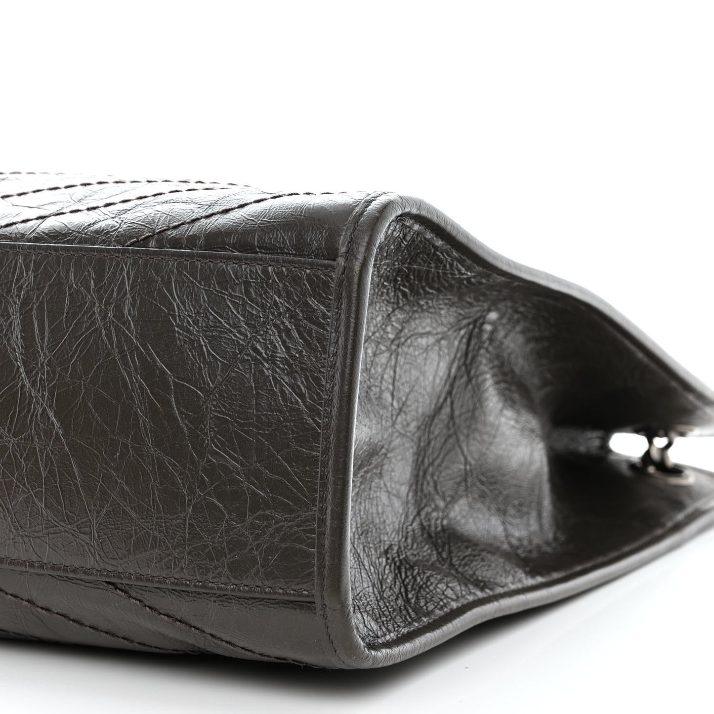 Crinkled Calfskin Matelasse Monogram Niki Shoulder Bag Storm