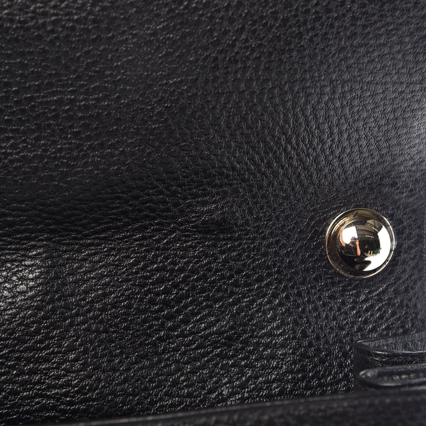 Pebbled Calfskin Web Blondie Hobo Black