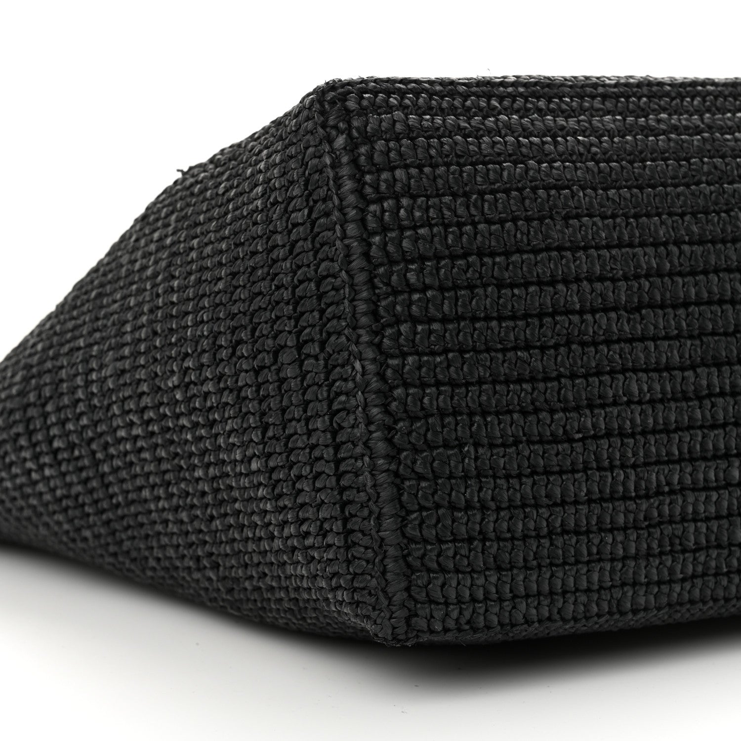 Saint Laurent Raffia Logo Tote Black 9 of 11