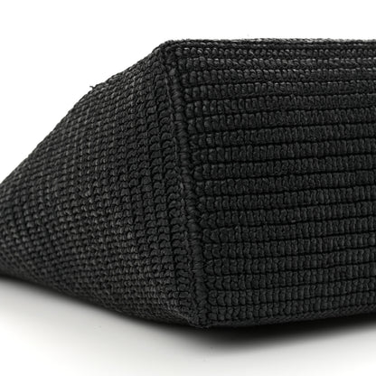 Saint Laurent Raffia Logo Tote Black 9 of 11
