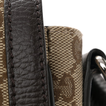 Gucci Monogram Flap Messenger Bag Beige Dark Brown 11 of 11